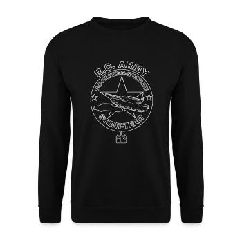 RC-Panzer-Shop.de - R.C. Army Stunt Team - Unisex Sweatshirt - black - Front - Alina (178cm) & Michal (187cm)