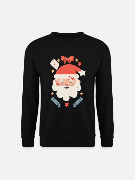Happy Santa Claus - Unisex Sweatshirt - black