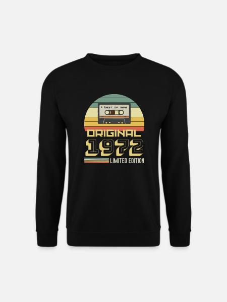 Original 1972 50. Geburtstag Retro - Unisex Pullover - Schwarz