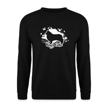 ROUGH COLLIE Chiens Chien de troupeau Wilsigns - Sweat-shirt Unisexe - noir - Devant - Alina (178cm) & Michal (187cm)