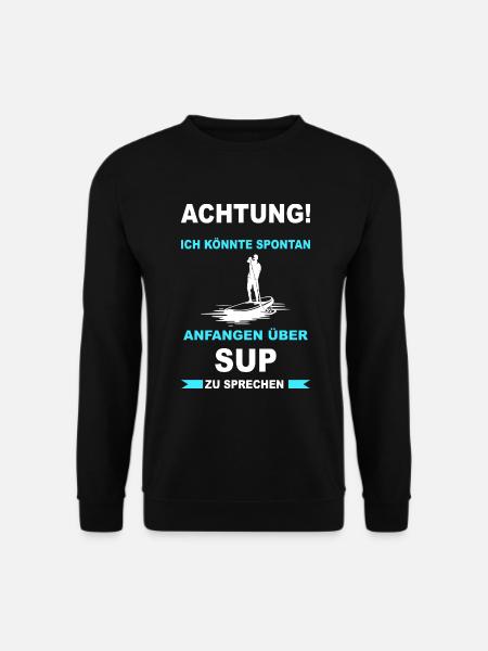 Stand Up Paddle SUP Wassersport Paddeln Paddler - Unisex Pullover - Schwarz