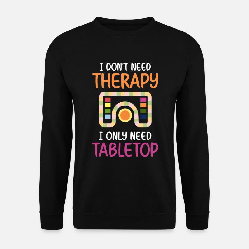 Brettspiel Brettspieler Spielfigur Nerd - Unisex Pullover - Schwarz