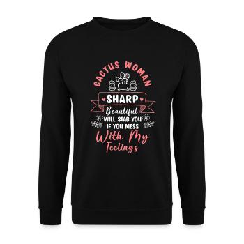 Cactus Plant Mexico Embrace - Sweat-shirt Unisexe - noir - Devant - Alina (178cm) & Michal (187cm)