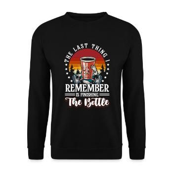 Celebration Alcohol Party Party - Unisex Sweatshirt - black - Front - Alina (178cm) & Michal (187cm)