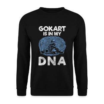 Gokart Kartfahrer Go kart Racing - Unisex Pullover - Schwarz - Vorne - Alina (178cm) & Michal (187cm)