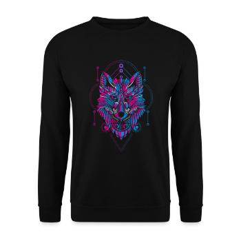 Rune Symbols Religion Dream Catcher - Unisex Sweatshirt - black - Front - Alina (178cm) & Michal (187cm)