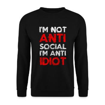 sarcasm, humor, office, boyfriend - Unisex Sweatshirt - black - Front - Alina (178cm) & Michal (187cm)