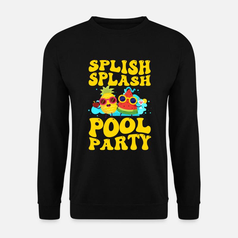 Pool Erholung Sommer - Unisex Pullover - Schwarz
