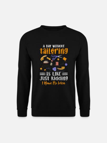 Schneiderin Schere Maßschneider Häkeln - Unisex Pullover - Schwarz