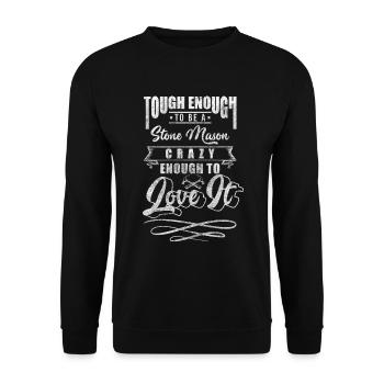 Sculpteur, tailleur de pierre, compagnon, artisan - Sweat-shirt Unisexe - noir - Devant - Alina (178cm) & Michal (187cm)