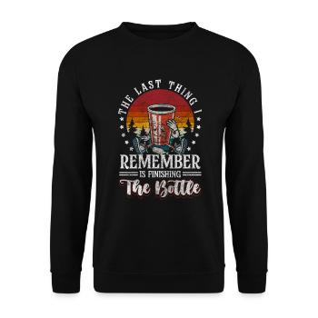 Fête, Amis, Soirée entre filles, Communauté - Sweat-shirt Unisexe - noir - Devant - Alina (178cm) & Michal (187cm)
