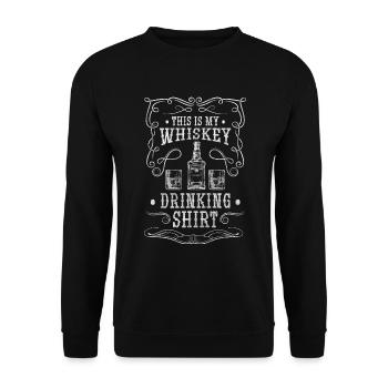 Alcohol Lovers Lifestyle - Unisex Sweatshirt - black - Front - Alina (178cm) & Michal (187cm)