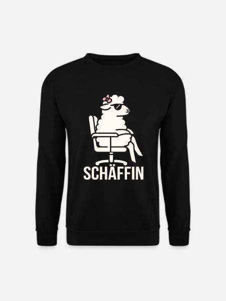 Chef Chefin Schaf Geschenk Schäfin Spruch - Unisex Pullover - Schwarz