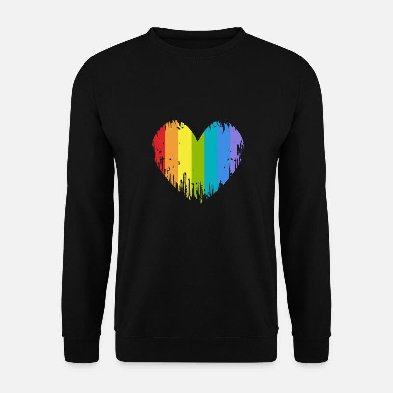 LGBT Herz - Unisex Pullover - Schwarz