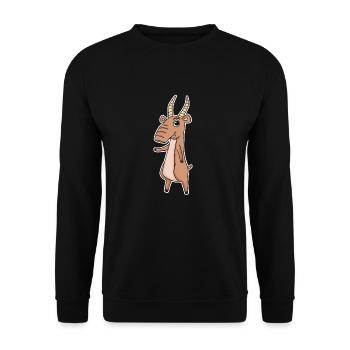 Antelope - Unisex Sweatshirt - black - Front - Alina (178cm) & Michal (187cm)