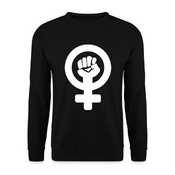 Le pouvoir des femmes - Sweat-shirt Unisexe - noir - Devant - Alina (178cm) & Michal (187cm)