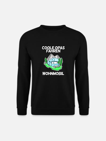 Coole Opas Fahren Wohnmobil | Camping Geschenk - Unisex Pullover - Schwarz