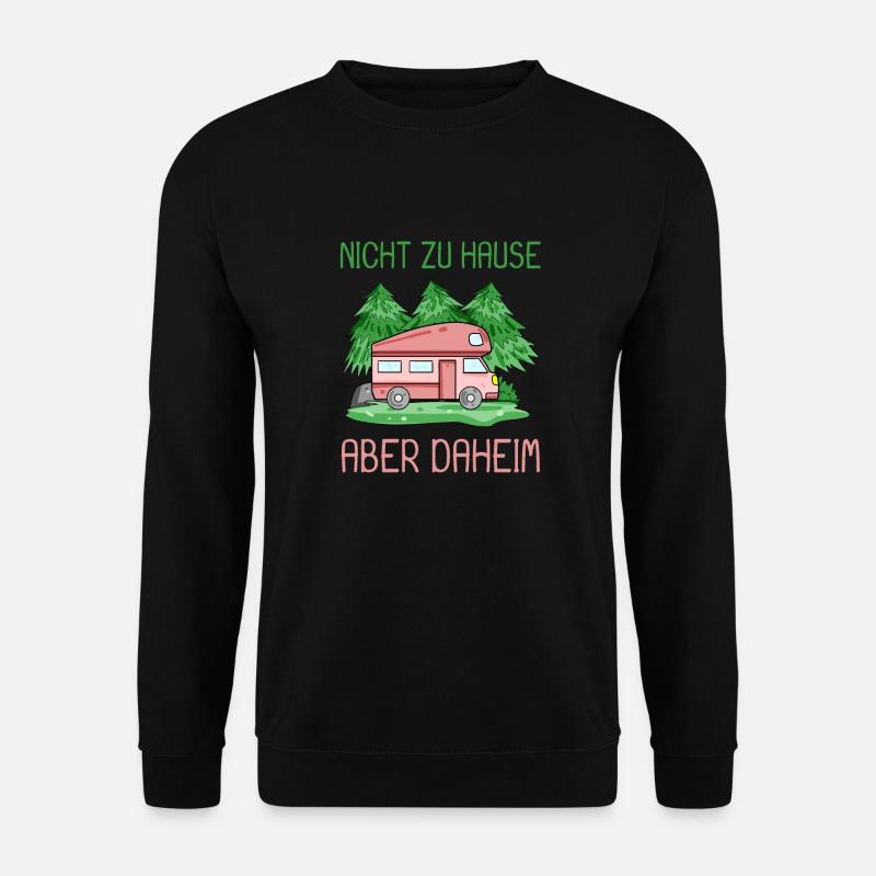 Camping Camper Wohnmobil - Unisex Pullover - Schwarz
