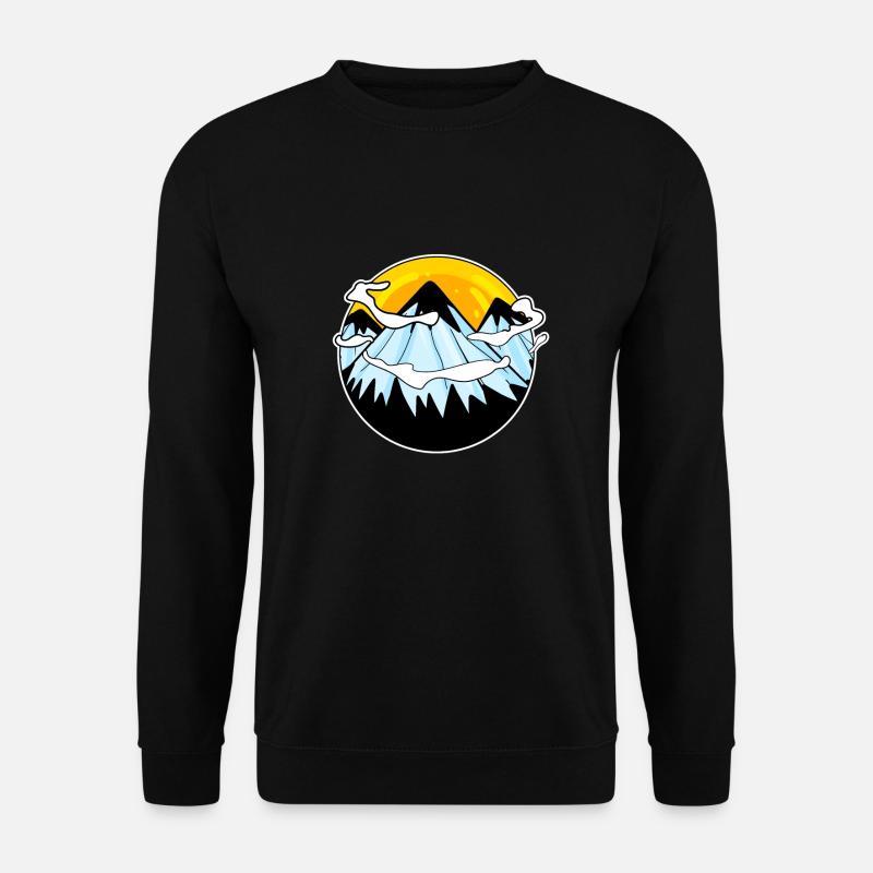 Berg Berge - Unisex Pullover - Schwarz