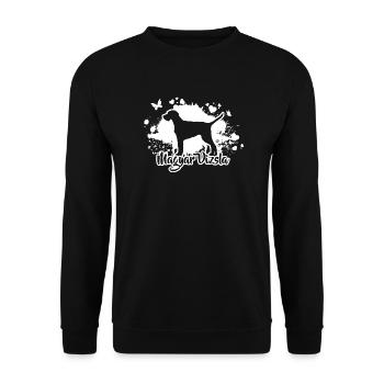 MAGYAR VIZSLA Wirehair Dogs Dog breed Wilsigns - Unisex Sweatshirt - black - Front - Alina (178cm) & Michal (187cm)