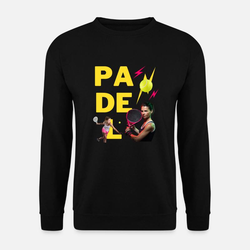 JOUEUSE DE PADEL - JAUNE - Sweat-shirt Unisexe - noir