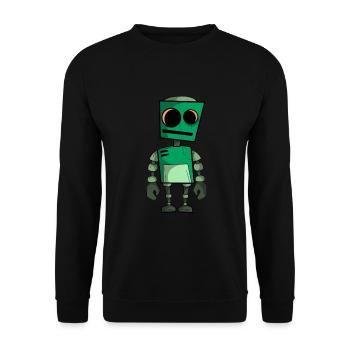 Robot Tinkerer Gift - Unisex Sweatshirt - black - Front - Alina (178cm) & Michal (187cm)