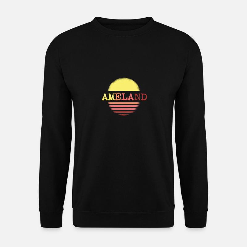 Ameland Insel - Unisex Pullover - Schwarz