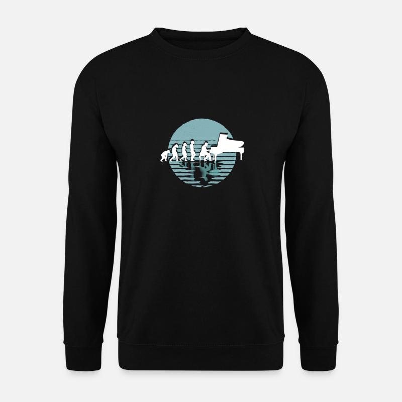 Evolution Pianist | play piano - Unisex Sweatshirt - black