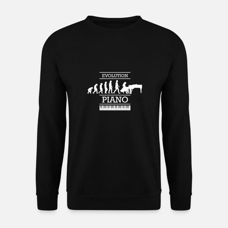 Piano Evolution - Sweat-shirt Unisexe - noir