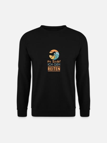 Mir reichts! Ich geh reiten - Unisex Pullover - Schwarz