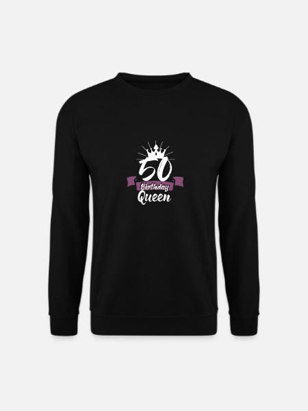 50 Birthday Queen / 50. Geburtstags Königin - Unisex Pullover - Schwarz