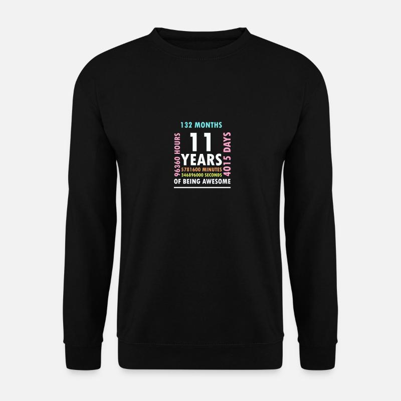 11e anniversaire | 11 ans Félicitations - Sweat-shirt Unisexe - noir