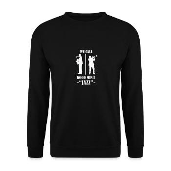 Jazz - Unisex Pullover - Schwarz - Vorne - Alina (178cm) & Michal (187cm)