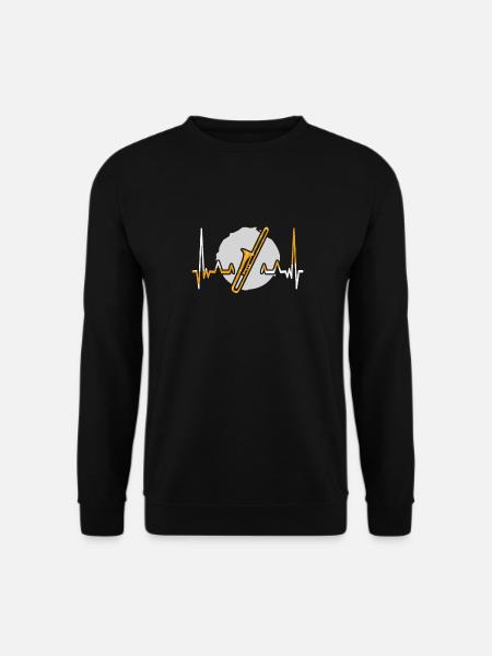 Posaune Herzschlag - Unisex Pullover - Schwarz