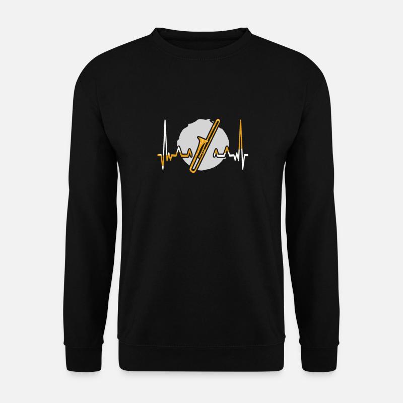 Posaune Herzschlag - Unisex Pullover - Schwarz