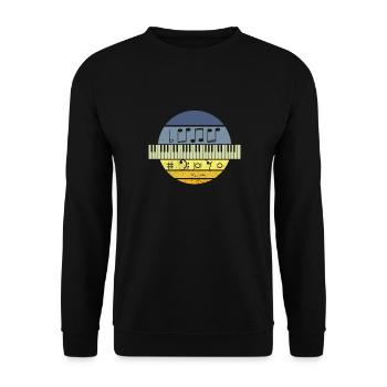Piano - Unisex Pullover - Schwarz - Vorne - Alina (178cm) & Michal (187cm)