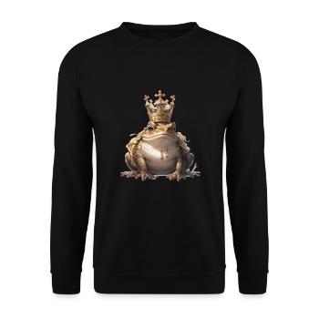 Grenouille - Sweat-shirt Unisexe - noir - Devant - Alina (178cm) & Michal (187cm)