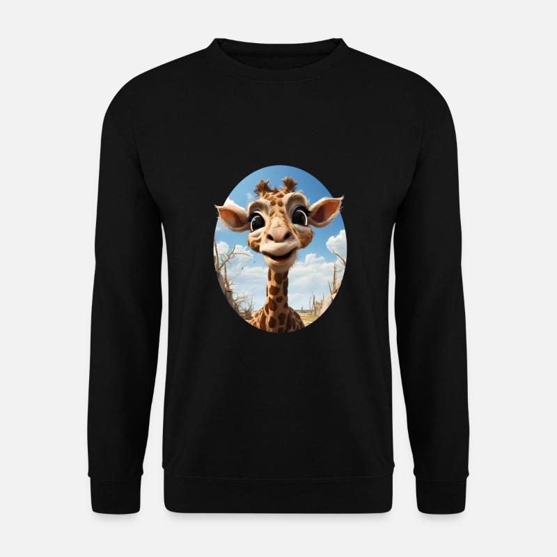 Giraffe - Unisex Pullover - Schwarz