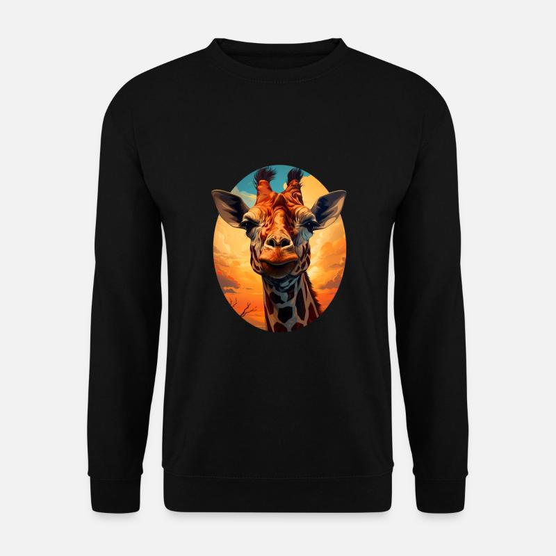 Giraffe - Unisex Pullover - Schwarz