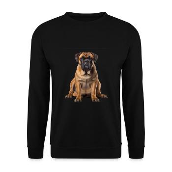 Bullmastiff - Unisex Sweatshirt - black - Front - Alina (178cm) & Michal (187cm)