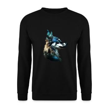 Chihuahua - Unisex Pullover - Schwarz - Vorne - Alina (178cm) & Michal (187cm)