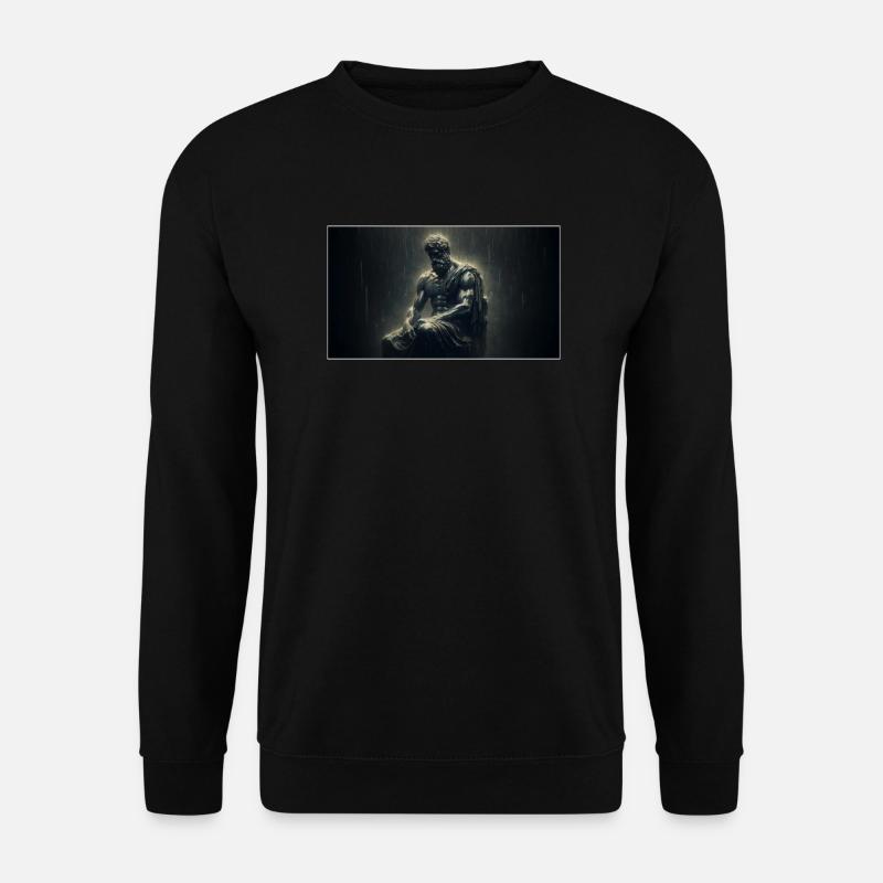 Philosophe sous la pluie - Sweat-shirt Unisexe - noir