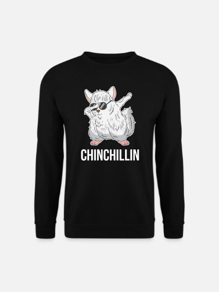 Tupfen Chinchillas Chinchillin Nagetier Geschenk - Unisex Pullover - Schwarz