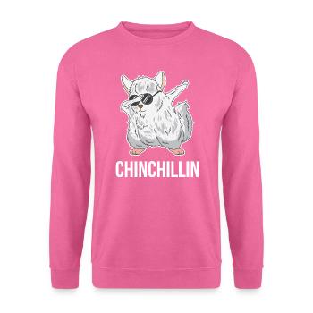 Tupfen Chinchillas Chinchillin Nagetier Geschenk - Unisex Pullover - Pink - Vorne