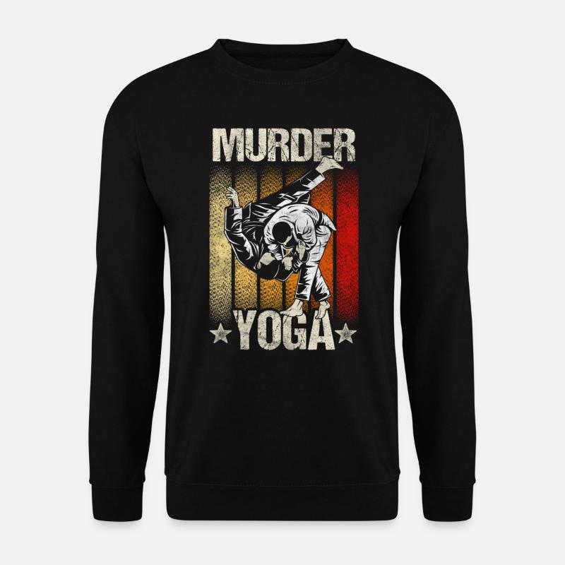 Murder Yoga Karate Judo BJJ Kampfsport - Unisex Pullover - Schwarz