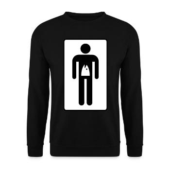 La Noche de las Carpas - WC Hommes - Sweat-shirt Unisexe - noir - Devant - Alina (178cm) & Michal (187cm)