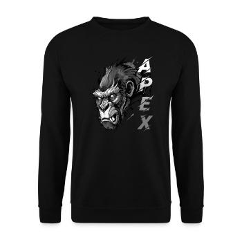 Gorilla Apex - Unisex Pullover - Schwarz - Vorne - Alina (178cm) & Michal (187cm)