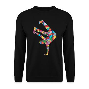 Breakdance Danse Breakdancer Breakdancer Kids - Sweat-shirt Unisexe - noir - Devant - Alina (178cm) & Michal (187cm)