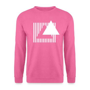Conception triangulaire - Sweat-shirt Unisexe - rose - Devant
