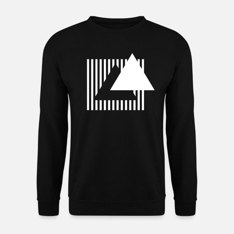 triangle design - Unisex Sweatshirt - black